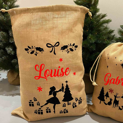 Hotte de Noël - Grand sac de rangement - Mon plus beau cadeau c'est toi -  LABEL TOUR - Kdôme - Concept Store