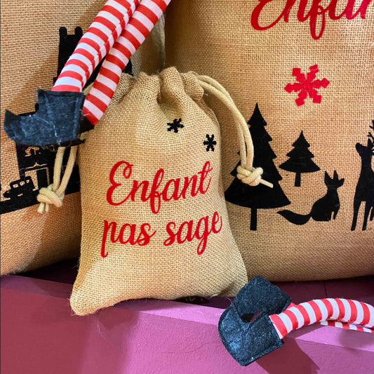 Hotte de Noël personnalisée le Bon Marché Paris