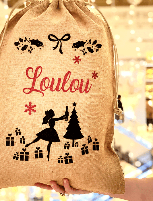 La Hotte Casse-Noisette - Petite Hotte de Noël Personnalisée